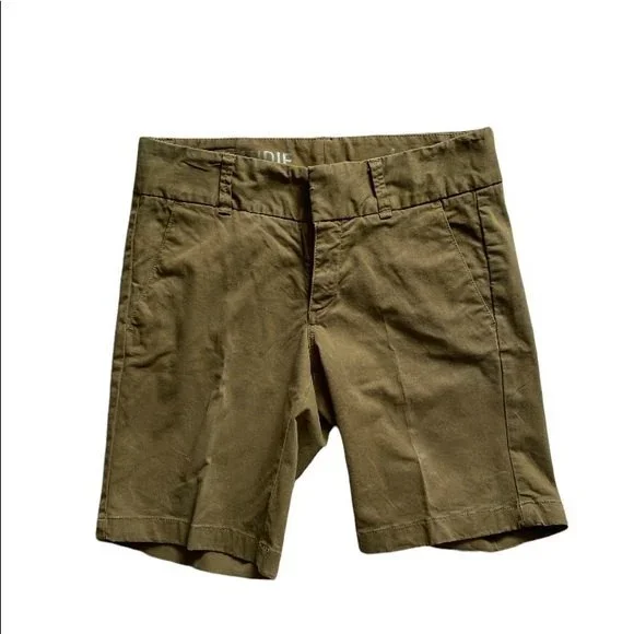JCrew Andie Shorts olive green size 4 - Picture 2 of 11